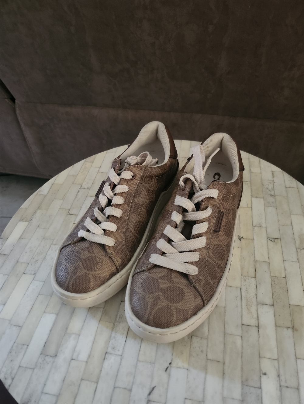 Coach Lowline Signature Canvas sneakers size 6.5